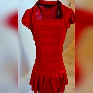Girl's B Wear Byer Red Party Dress Size 12